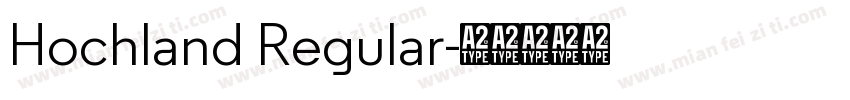 Hochland Regular字体转换